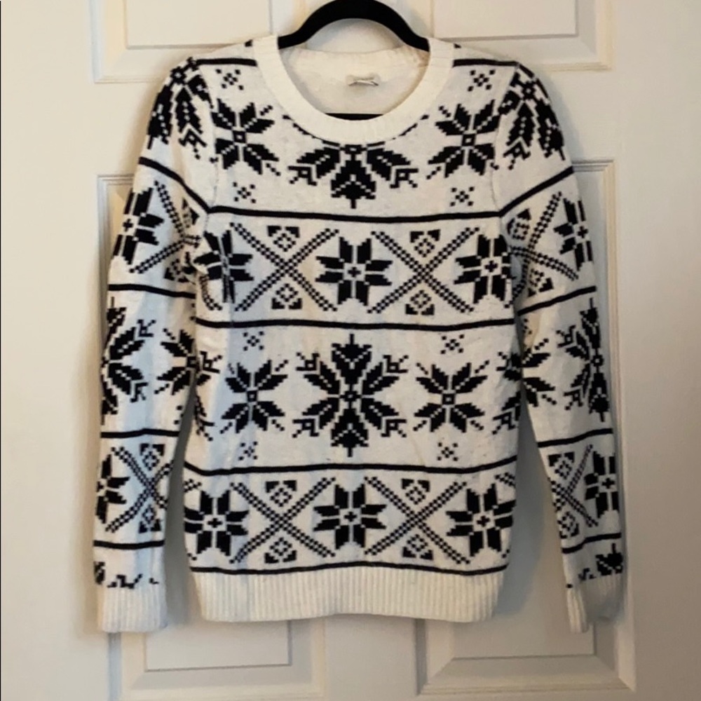 Jcrew snowflake sweater